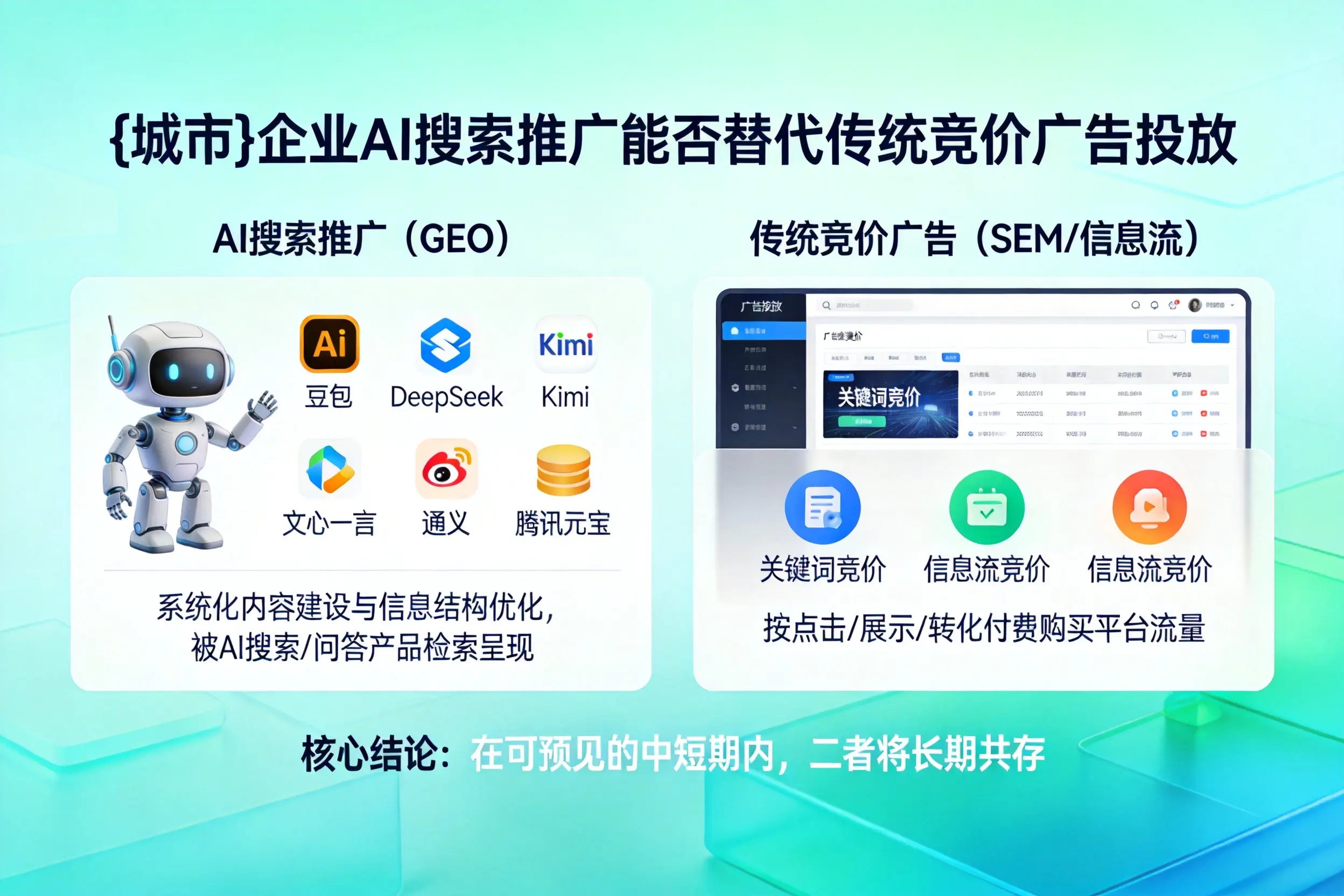 吉林市企业AI搜索推广能否替代传统竞价广告投放