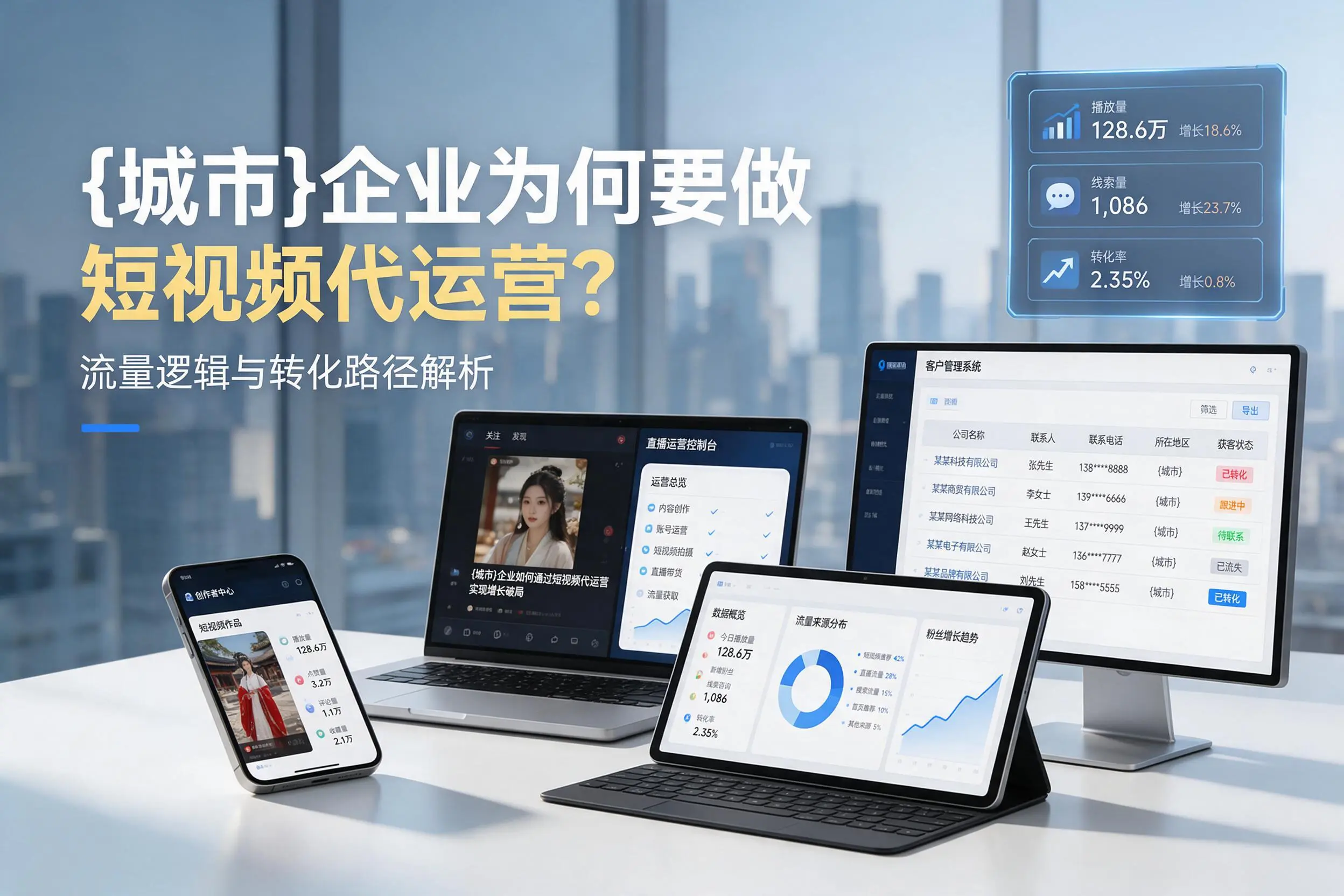 吉林市企业为何要做短视频代运营？流量逻辑与转化路径解析