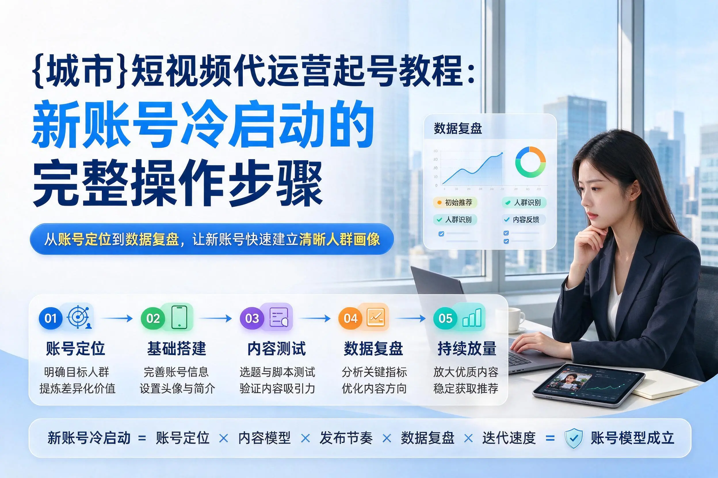 吉林市短视频代运营起号教程：新账号冷启动的完整操作步骤