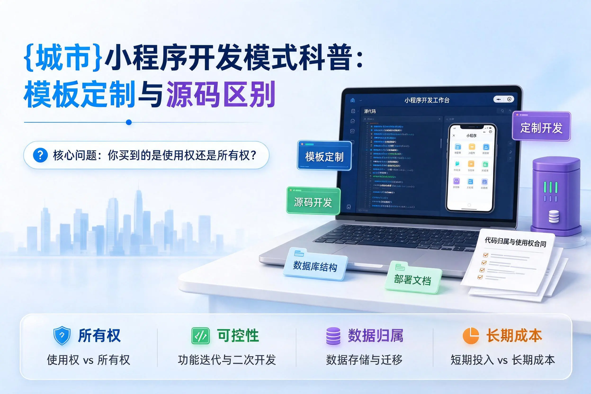 吉林市小程序开发模式科普:模板定制与源码区别