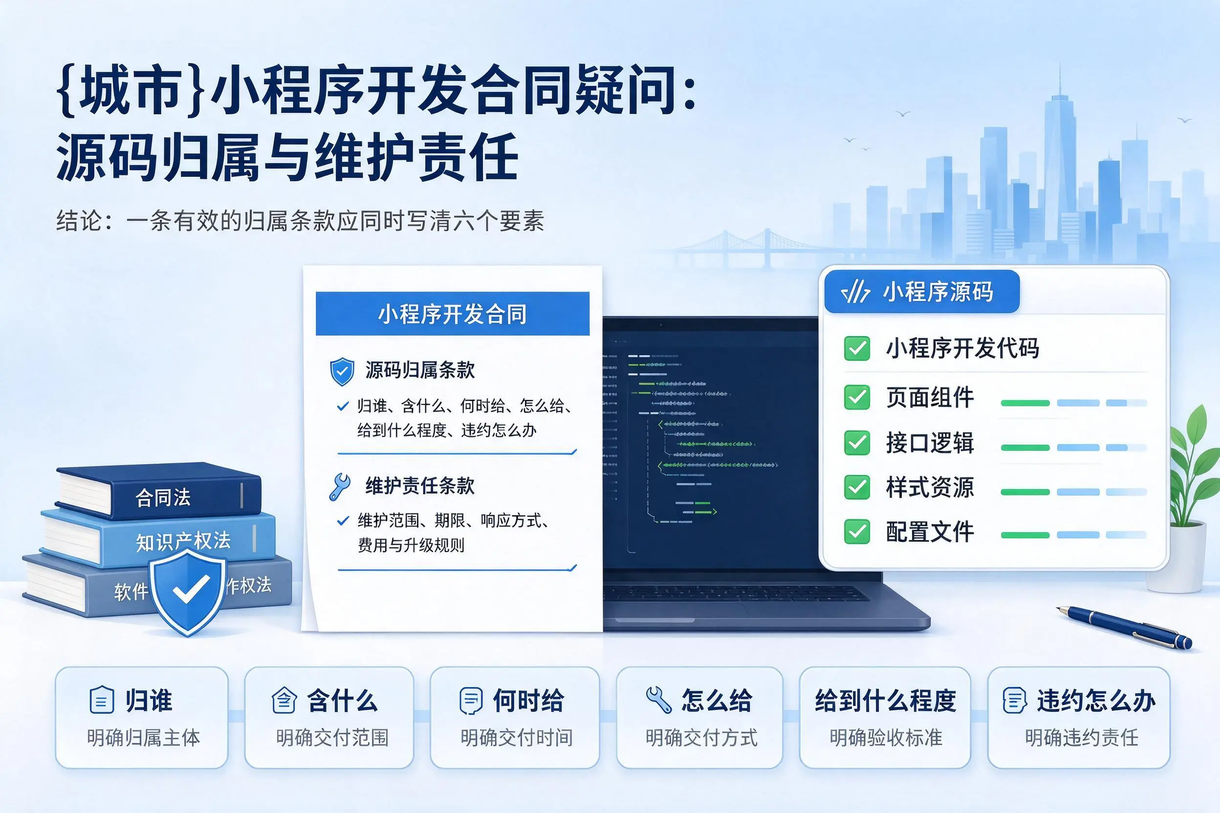 吉林市小程序开发合同疑问：源码归属与维护责任