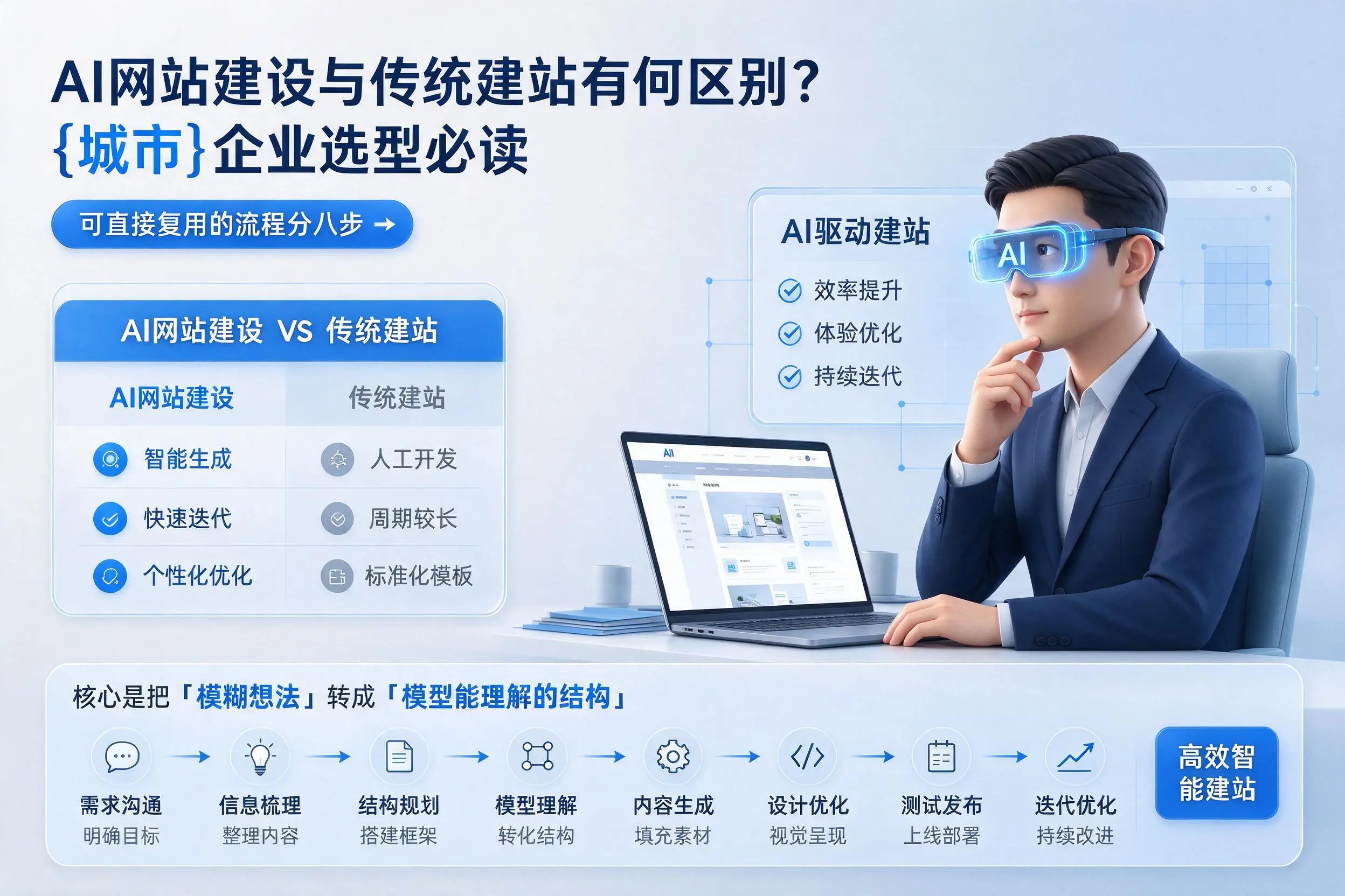 AI网站建设与传统建站有何区别？吉林市企业选型必读