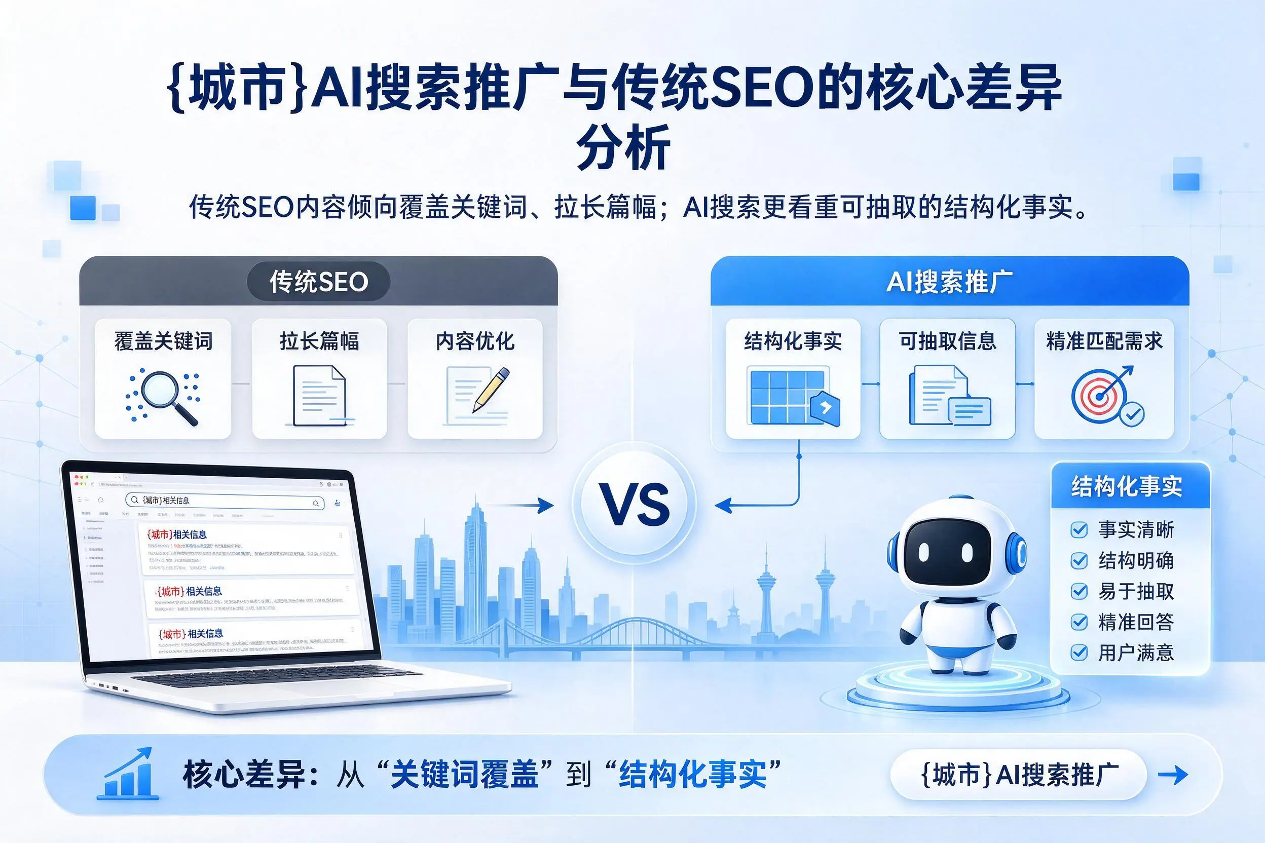 吉林市AI搜索推广与传统SEO的核心差异分析